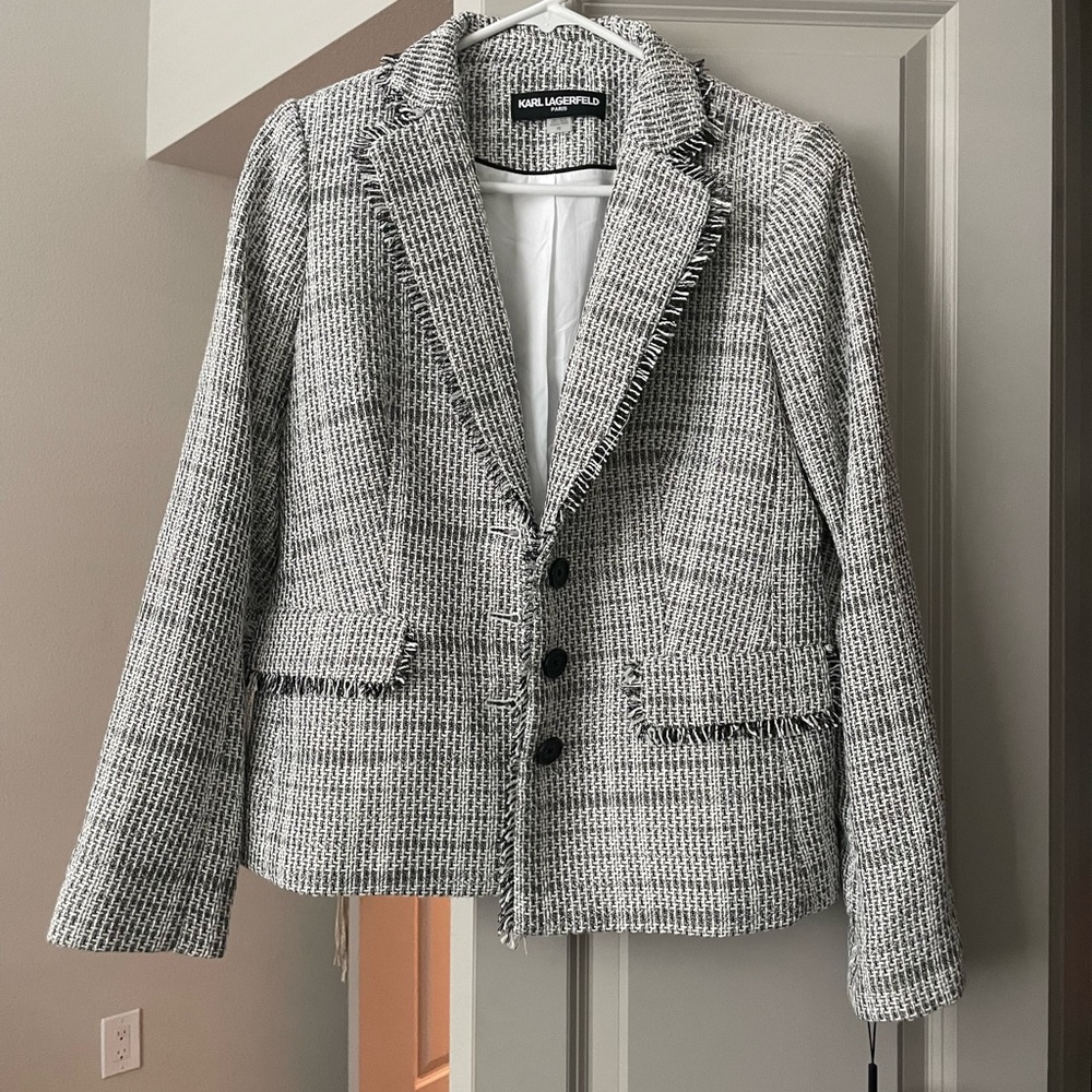 Karl Lagerfeld Tweed Blazer